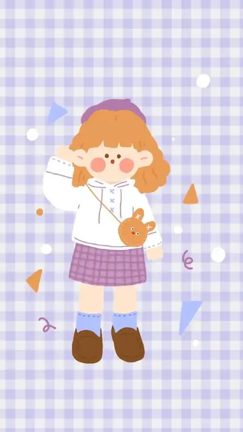 可爱萌物手绘少女心手机壁纸