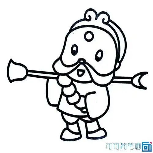 西游记卡通人物沙僧简笔画