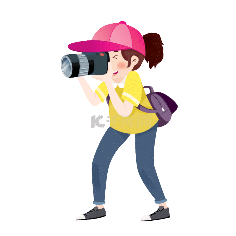 摄影师镜头照片拍照卡通动图gif