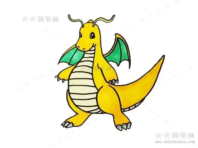 神奇宝贝的龙简笔画