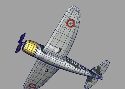 maya三视图建模作业 卡通飞机 战斗机 直升机 带工程文件材质贴图灯光
