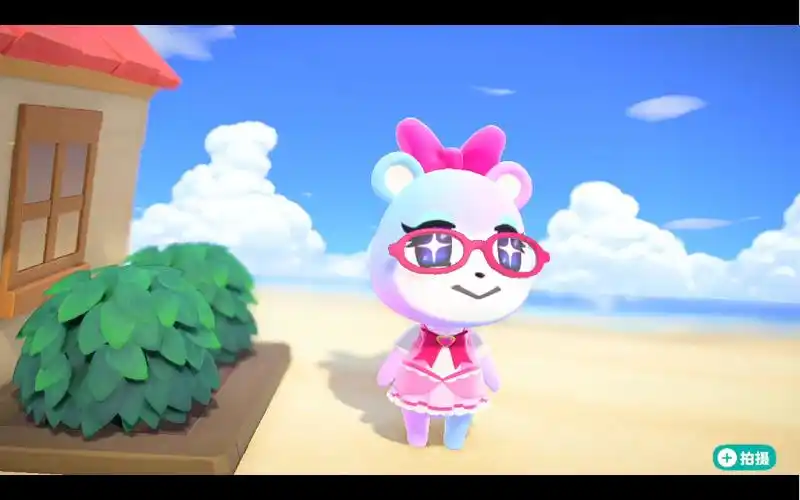 【动森】邀请可爱的美玲入住别墅岛(打工赚波金)