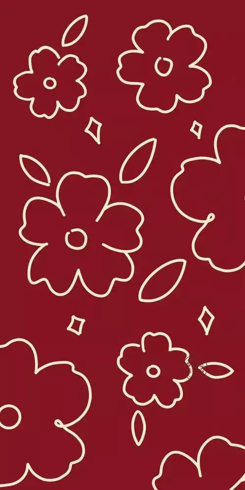 适合过年用的红色系的手机壁纸