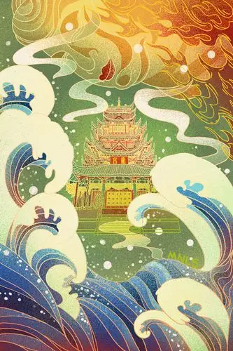 深海龙宫_蒙娜丽水__插画师作品_涂鸦王国gracg.com