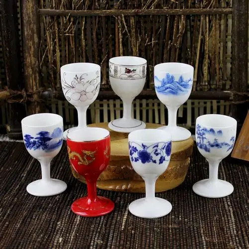 祥燕xiangyan中式陶瓷白酒杯小酒杯烈酒杯容量30毫升品酒杯酒具小酒盅