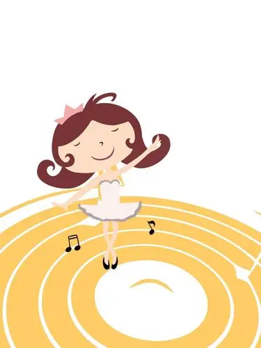 插画少儿拉丁舞培训班招生