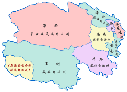 青海省地图全图详细
