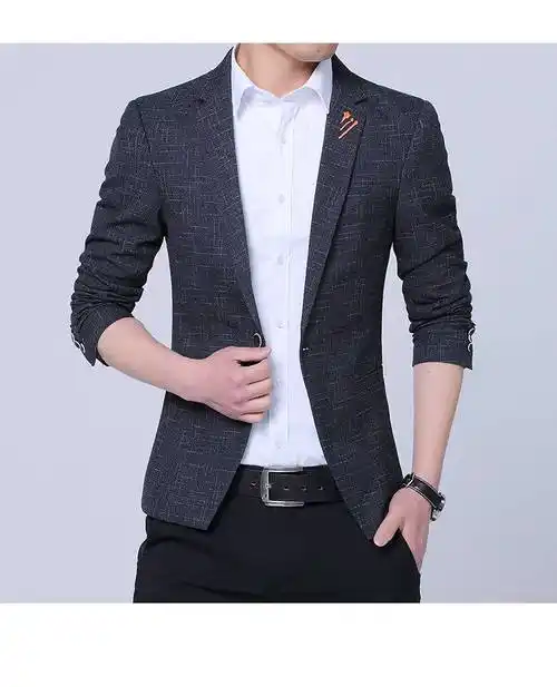 南极人2021休闲西装韩版小西装帅气修身免烫便西潮男式男士青年商务