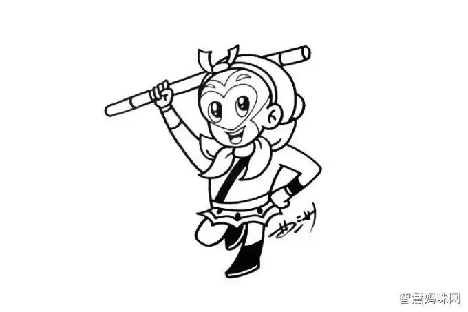 q版齐天大圣孙悟空简笔画画法