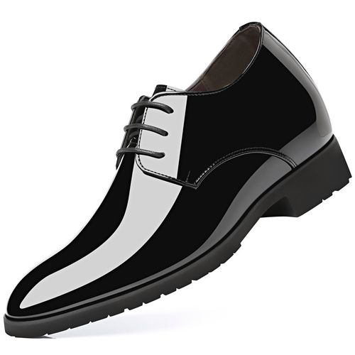 男生长头西装务正商务皮鞋尖头欧版男孩10cm正装皮鞋