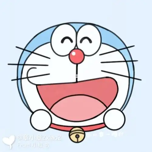 爱死蓝胖子了哆啦a梦简笔画教程步骤已附色95哆啦a梦表情包真的超可爱