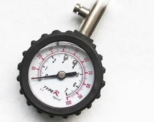 正品 奥能盾金属带管汽车轮胎气压表 汽车轮胎压计 高精度胎压表