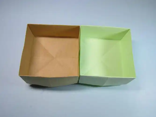 简单垃圾盒子的折法,一张长方形纸折出实用的收纳盒,手工折纸