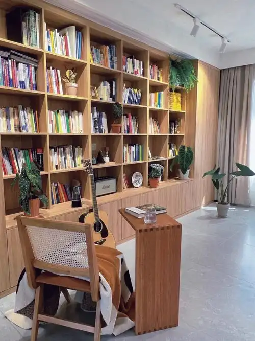 一整面书墙满墙书柜学习式客厅