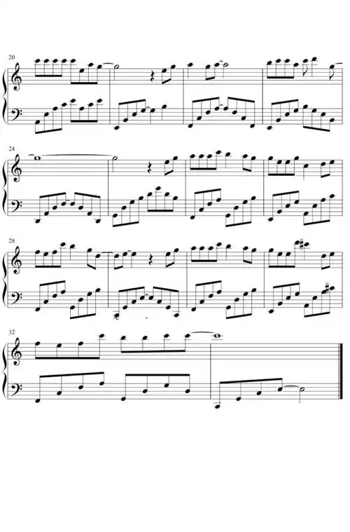 甜甜咸咸钢琴谱抖音热歌你是微笑的甜还是眼泪的咸赵芷彤