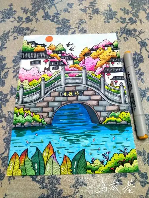 国风马克笔系列古诗配画