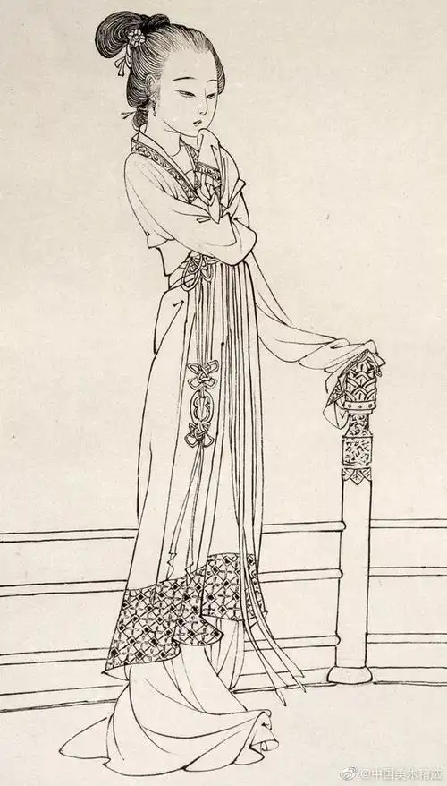 蔡岚白描人物67676767