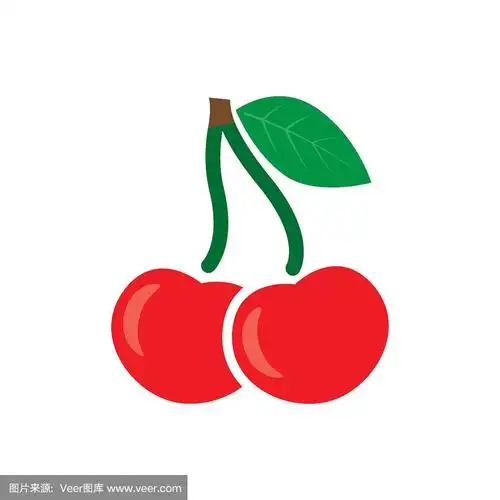 樱桃图标,甜樱桃,向量