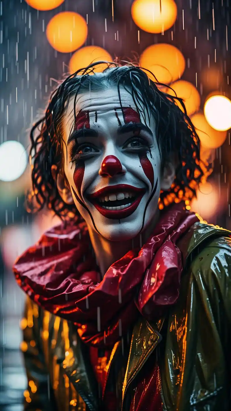 每一个细节都透露出小丑内心的孤独与寂寞,仿佛在诉说着一个关于爱与