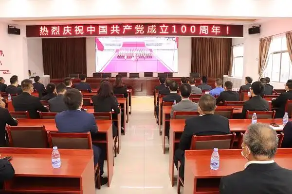 芦洲镇组织观看建党100周年庆典活动