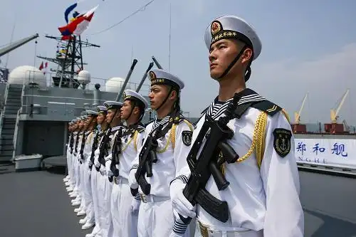 中国海军舰艇编队抵达印度维沙卡帕特南