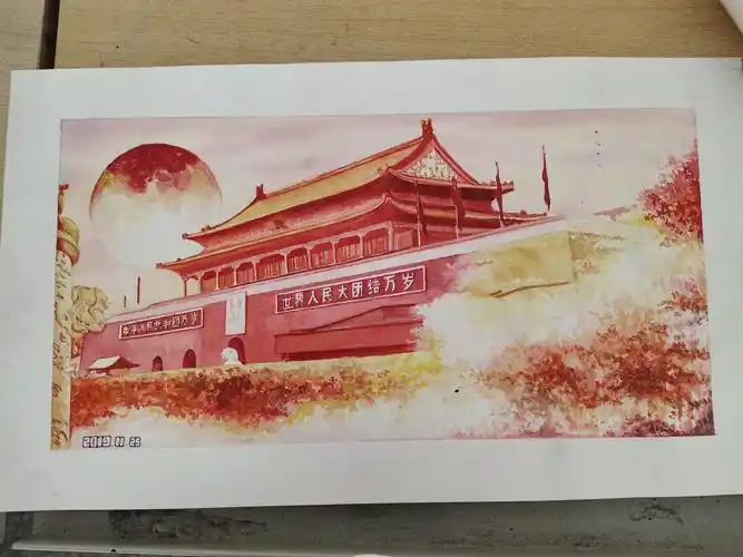 图片新闻土建学院举行红色建筑绘党史手绘活动