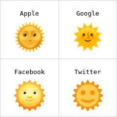 微笑的太阳 表情符号