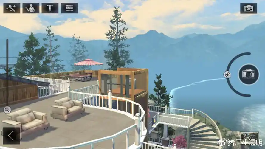 明日之后湖畔海景房平面设计蓝图