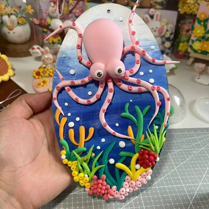 超轻粘土章鱼教程   网上找的参考图