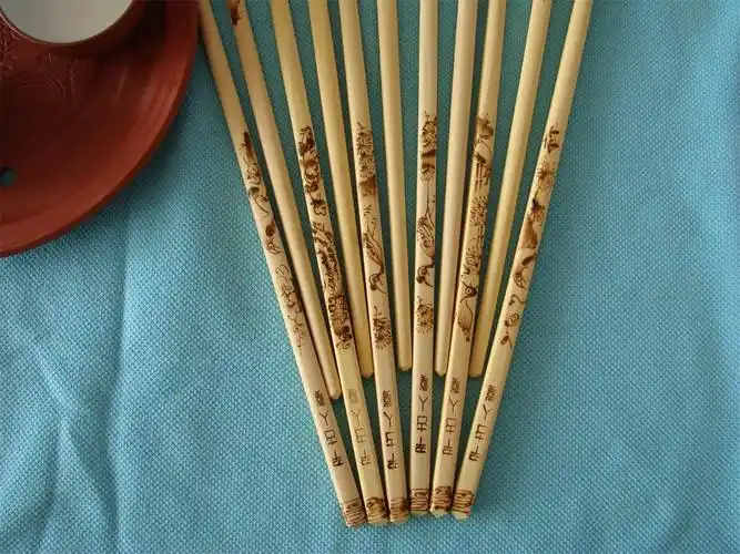 厂家直供南阳三宝手工艺礼品烙画筷玉器出师表文创产品筷子特价