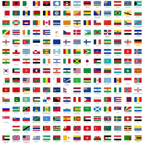 世界各国的国旗图标ai矢量素材下载 1,请不要问"在不在"之类的问题,有