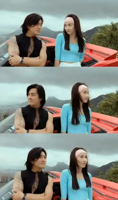 在古惑仔系列中饰演陈浩南与观众的白月光小结巴细细粒,她死在陈浩南