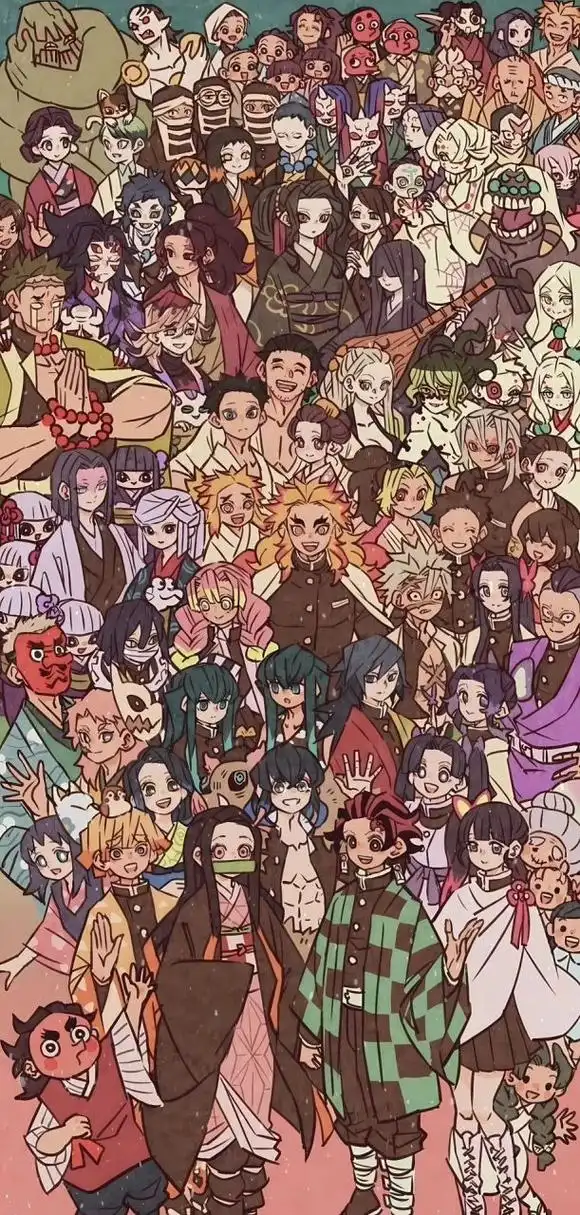 鬼灭之刃,超级喜欢的大合影