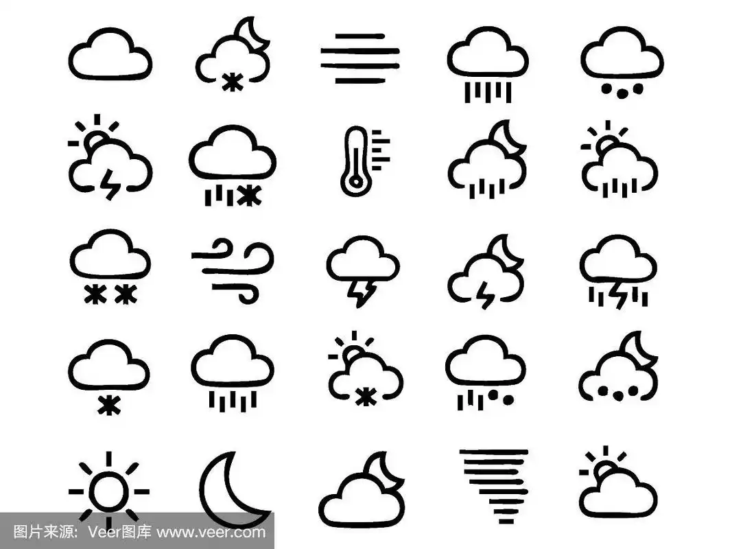 天气图标符号集
