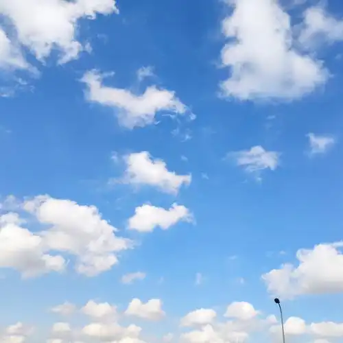 湛蓝的天空,是个好天气