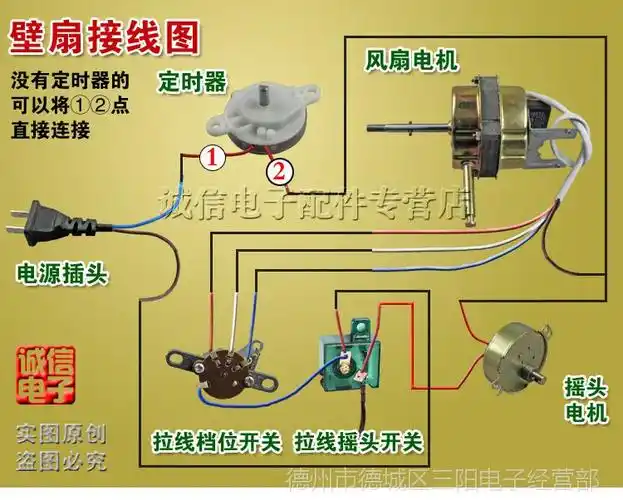 壁扇电机遥控型电风扇马达电机 60w通用