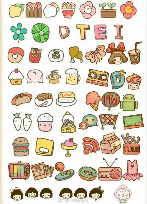 美食类简笔画素材大全 ,侵删 - 堆糖,美图壁纸兴趣社区