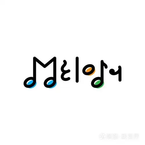 矢量旋律标志设计模板.图形音乐音符的标志型,符号和符号.