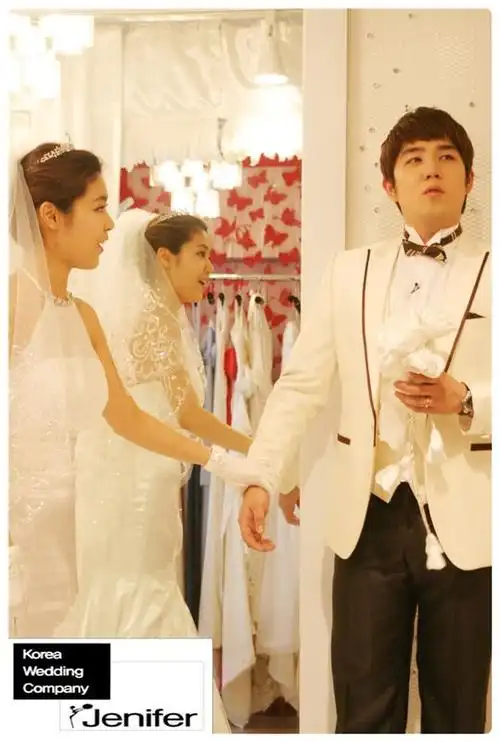 我们结婚了第一季橡实冻夫妇强仁李允智唯美结婚照集合