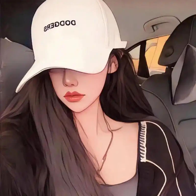 卡通个性女头像.