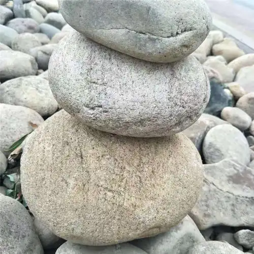 景观园林别墅装修造景鹅卵石 自然石公园大型刻字门牌景石河卵石