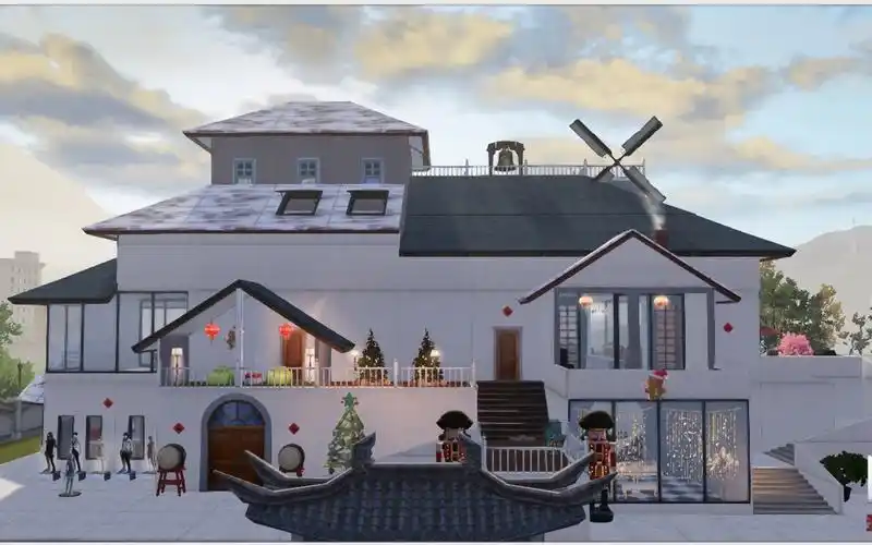 【南路的柳柳】明日之后原创双人大地基建筑《平遥》