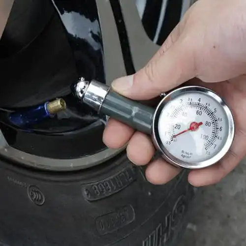 高精度汽车胎压计 车用胎压表 金属迷你胎压表 测轮胎气压表