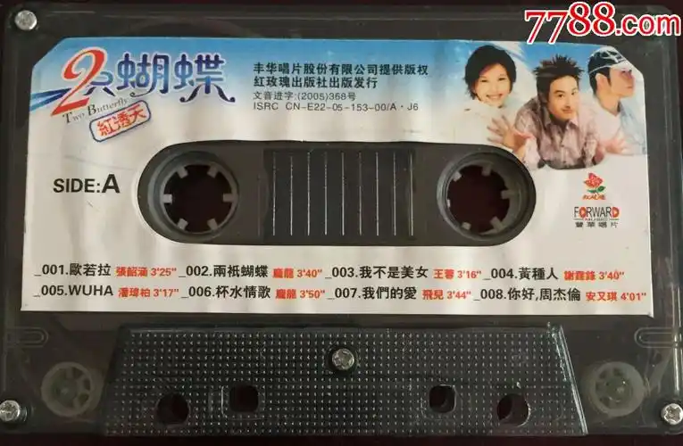 2005年两只蝴蝶,红透天,磁带合集,怀旧家具陈设收藏