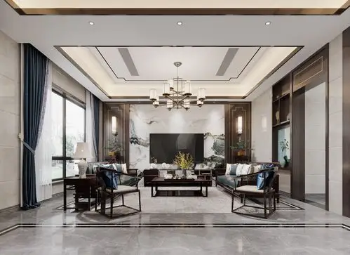 新中式装修风格效果图旨在传承传统艺术的脉络与精神以现代人的审美