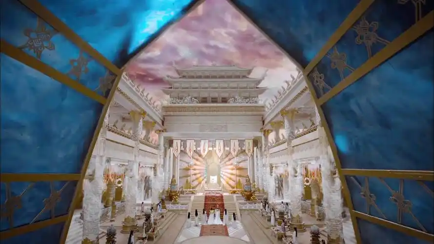 锦觅与彦佑偷上九霄云殿,参与天后寿辰.