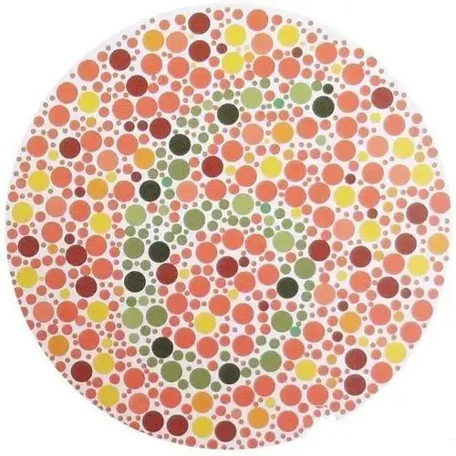 色盲测试第2张认不出来你可能就是绿色色弱不能开车