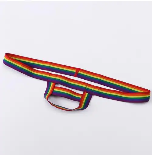 专用吊环 饰吊环 彩虹色性感提睾带提型带男式 装 梵卡兹男士 7001