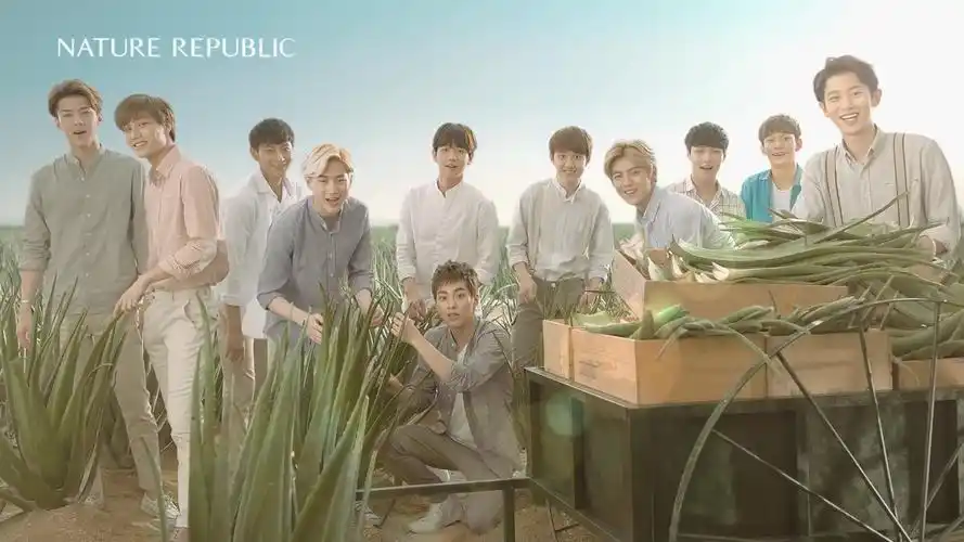【exo】自然乐园nature republic广告及拍摄花絮 超全合集【1080p】