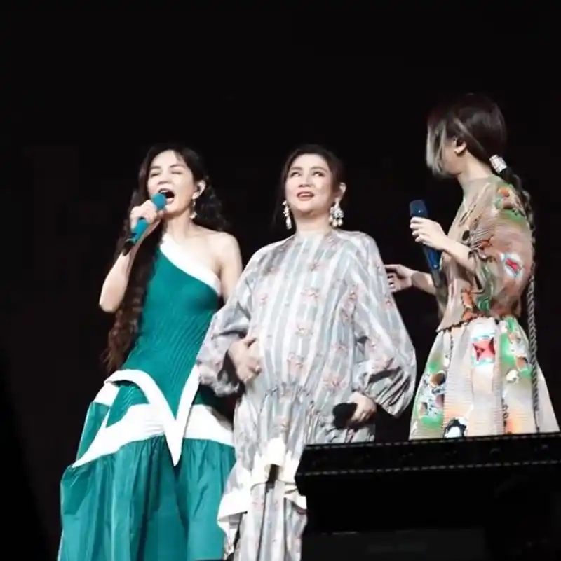 she回忆杀,selina任家萱怀孕肚子很大,和陈嘉桦田馥甄合体落泪  she